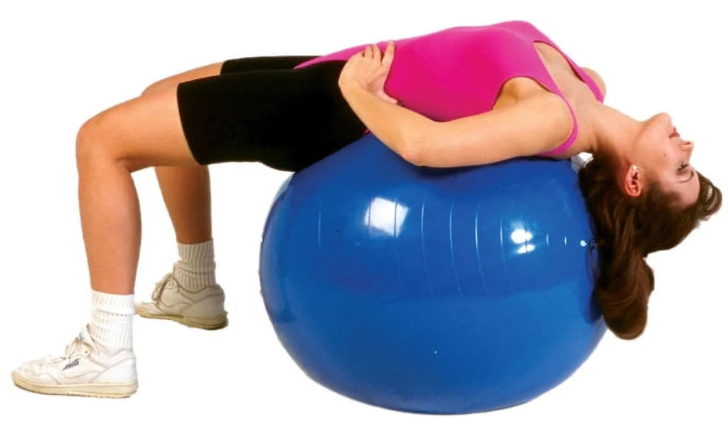 Inflatable Stability Exercise Yoga Ball - Red - 30" (75 Cm)