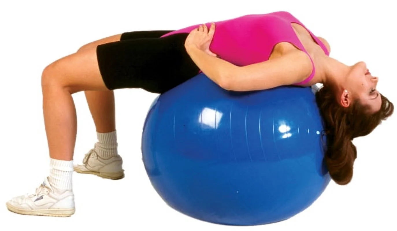 Inflatable Stability Exercise Yoga Ball - Red - 30" (75 Cm)