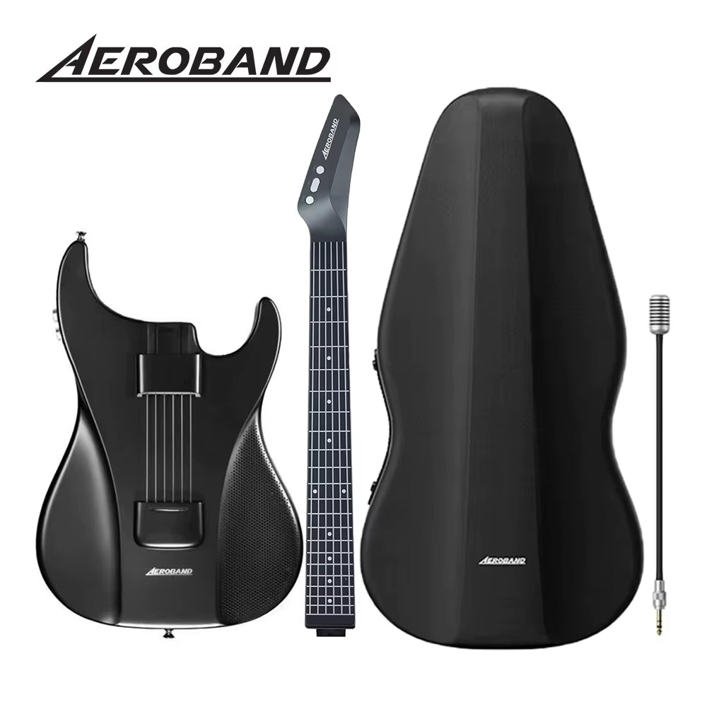 Guitar Electric Guitar Pain-Free Silicone String Travel All-In-One 9 Sound Styles Acoustic Bass with Speaker Microphone