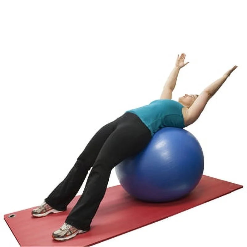 Inflatable Stability Exercise Yoga Ball - Red - 30" (75 Cm)