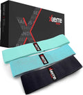 Fabric Resistance Bands Set, 3 Pack (Light, Medium, Heavy) Non-Slip Workout Bands