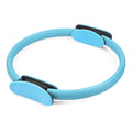 Pilates Ring 15" Fitness Circle - Lightweight & Enduring Foam Padded Handles | Flexible Resistance Exercise Equipment for Toning Arms, Thighs/Legs & Core, Black