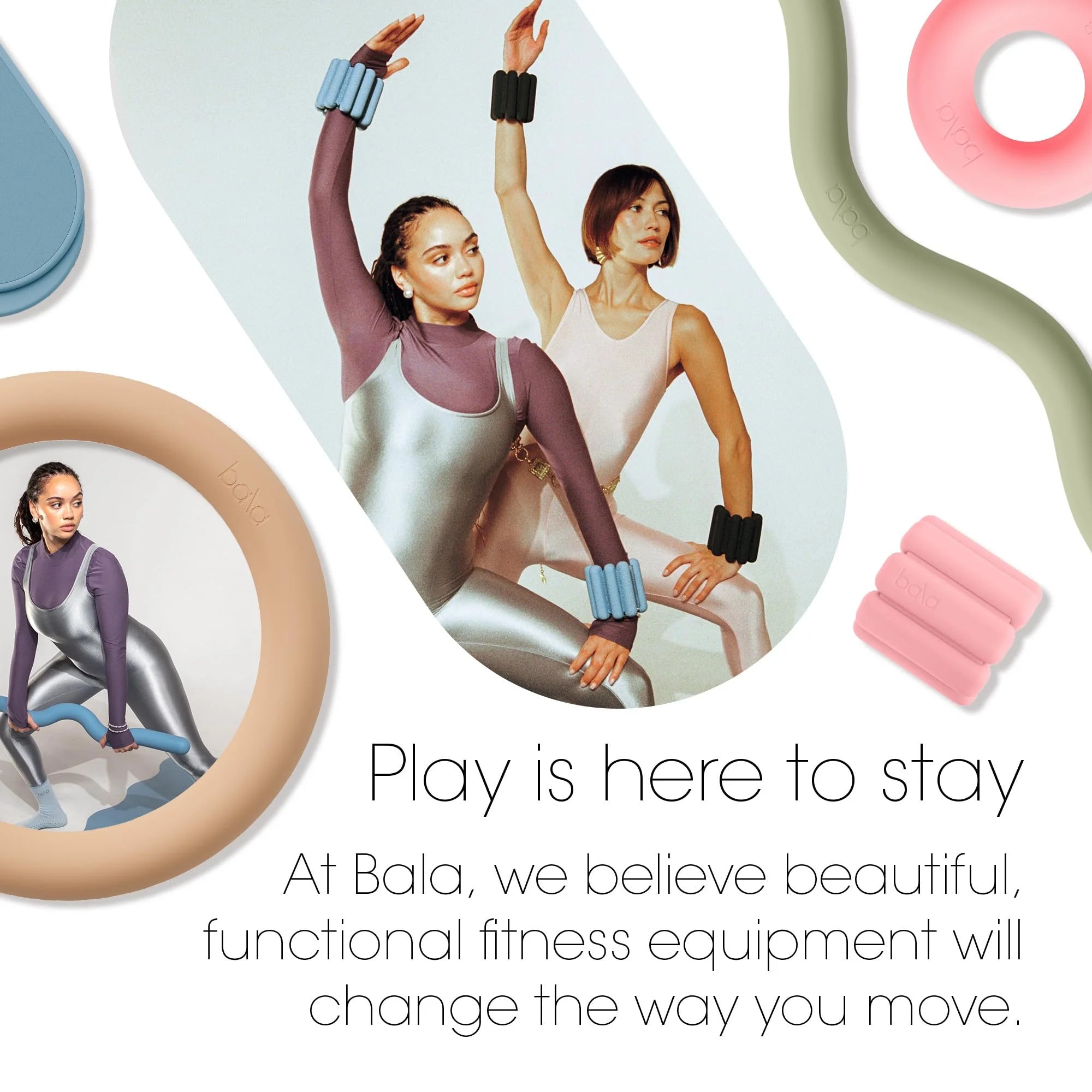 Bangles Wrist & Ankle Weights for Women & Men (Charcoal) - 3 Pound Silicone Bracelet Set