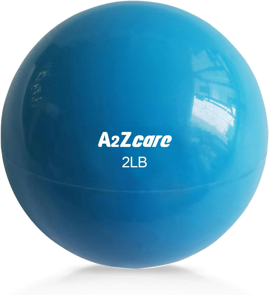 A2ZCARE Toning Ball - Weighted Toning Exercise Ball - Soft Weighted Medicine Ball for Pilates, Yoga, Physical Therapy and Fitness