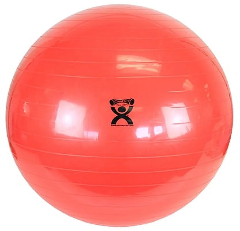 Inflatable Stability Exercise Yoga Ball - Red - 30" (75 Cm)