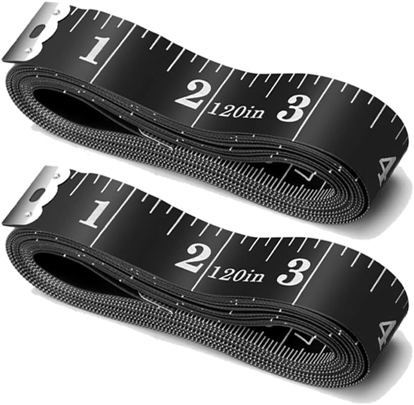 Tape Measure Body Measuring Tape, 120 Inch Soft Fabric Measuring Tape for Cloth Measurement, Double Scale Tailor Ruler for Weight Loss Medical Measurement Nursing Craft(5 Pack)