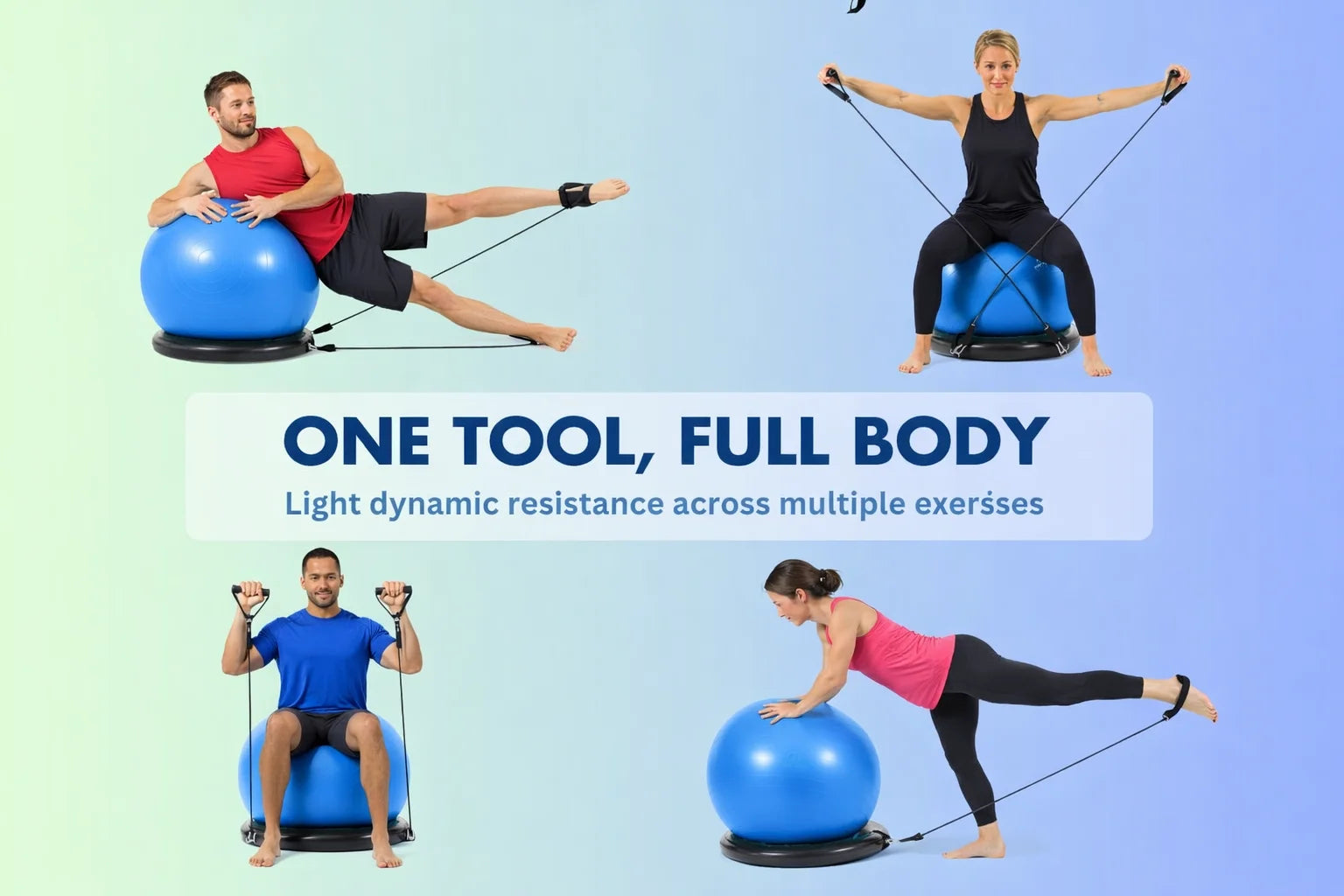 65Cm Yoga Ball with Base & Resistance Bands – Anti-Burst Matte Stability Ball – 750 Lb Capacity – Includes Pump & Straps – 1 Pack –Silver