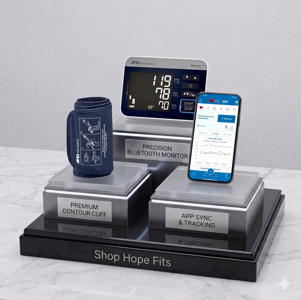 Heart Rate & Upper Arm Blood Pressure Monitor with Bluetooth