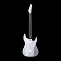 Guitar Electric Guitar Pain-Free Silicone String Travel All-In-One 9 Sound Styles Acoustic Bass with Speaker Microphone