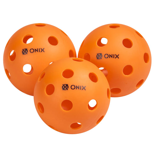 (5 Pack) Recruit by  Pickleball Pure Indoor Balls (Orange, 3-Pack), New, 2.5 Lb