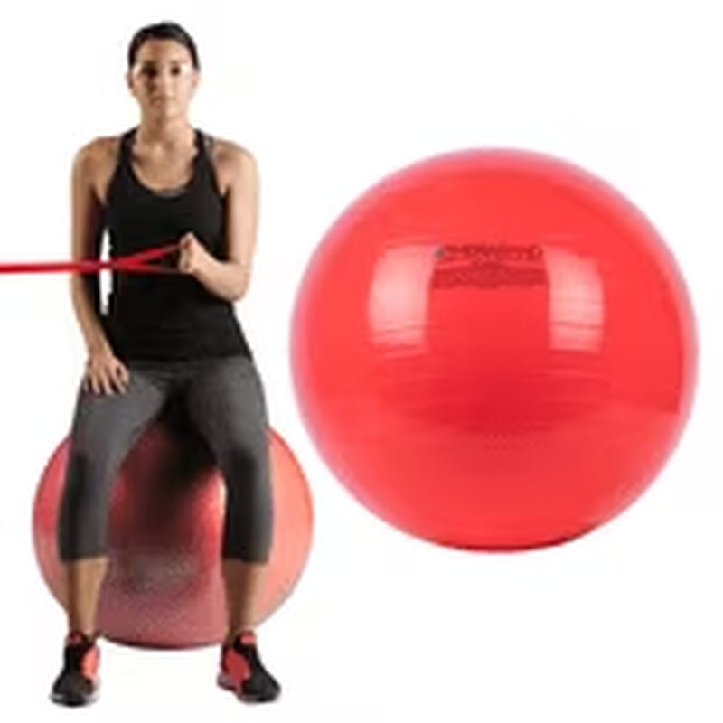 65 Cm Green Exercise Ball - Stability, Core Exercises, Weight Workout & Resistance