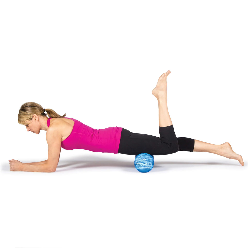 Pro-Roller Soft Density Foam Roller – Low Density Soft Foam Roller for Physical Therapy, Pilates Foam Roller and Yoga Foam Roll Exercises, and Muscle Recovery - Blue 36" X 6"