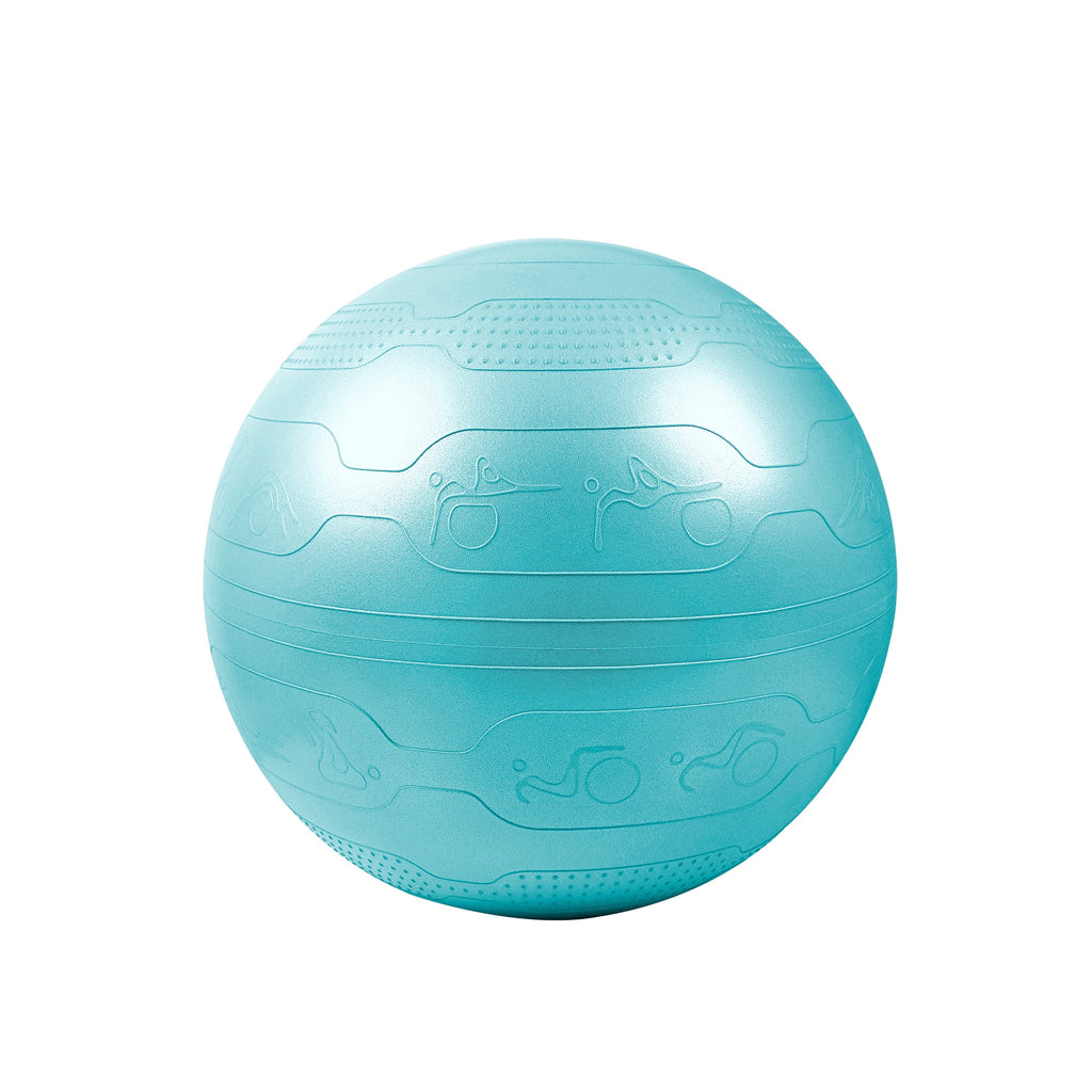 (4 Pack)  55Cm Yoga Ball, Anti-Burst, Exercises Poses Embossed
